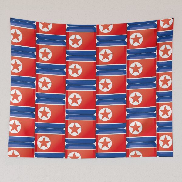 Item preview, Icon representing button flag of North Korea. Ideal for catalogs of institutional materials and geography designed and sold by LucianoCosmo.