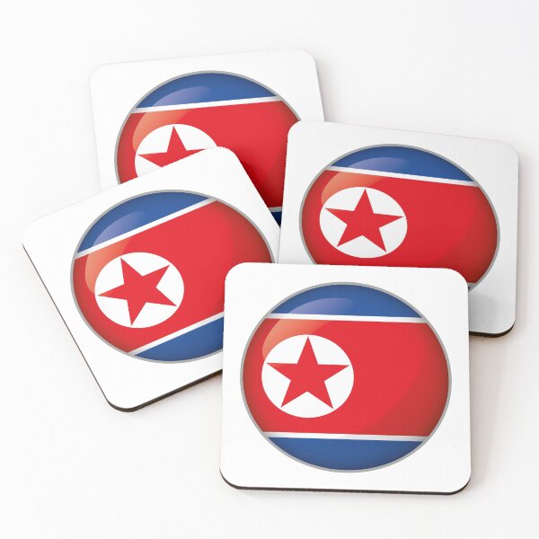 Item preview, Icon representing button flag of North Korea. Ideal for catalogs of institutional materials and geography designed and sold by LucianoCosmo.