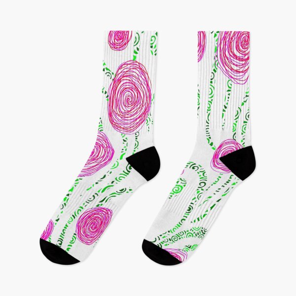 Item preview, Green and Pink Floral Print designed and sold by Hena Tayeb.