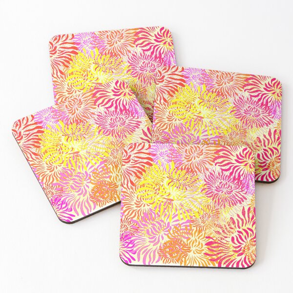 Item preview, patrón de flores de colores brillantes designed and sold by Hena Tayeb.