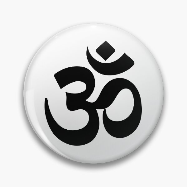 Item preview, Ohm Om Symbol (black with white outline) designed and sold by Makanahele.
