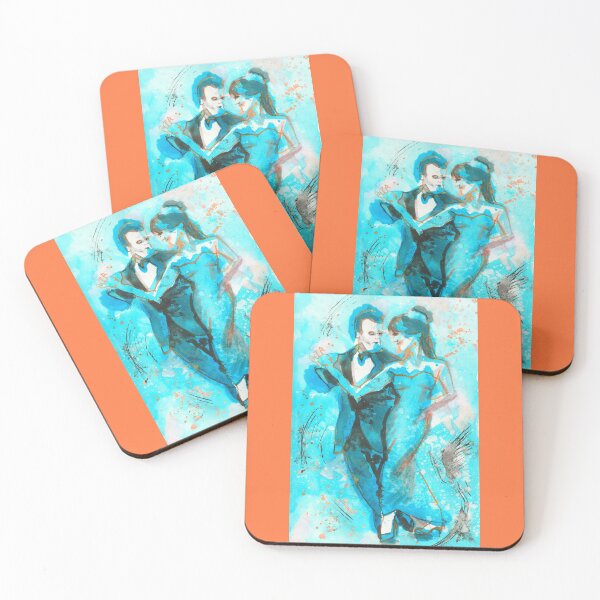 Item preview, Blue and Orange Abstract Dancers designed and sold by Kyleacharisse.