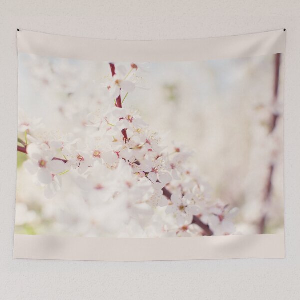 Item preview, White cherry flowers designed and sold by lena-maximova.
