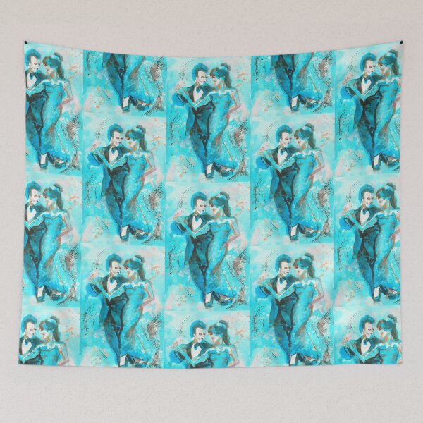 Item preview, Blue and Orange Abstract Dancers designed and sold by Kyleacharisse.