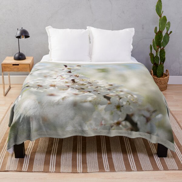 Item preview, White cherry flowers designed and sold by lena-maximova.