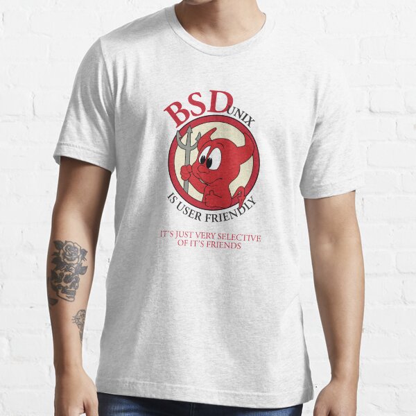 BSD Unix is User FriendlyIt&#39;s Just Very Selective of It's  Friends Essential T-Shirt for Sale by brainthought