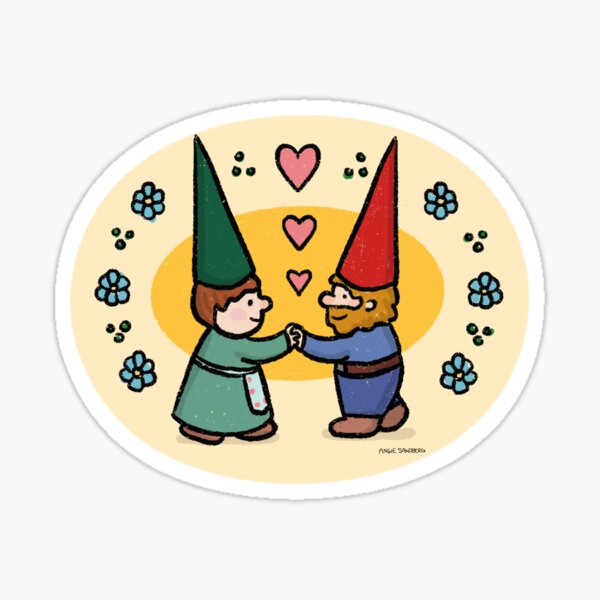 Gnomes in Love Sticker