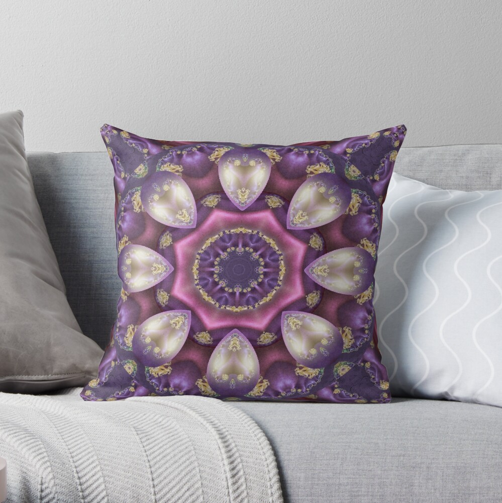 Krazy Kaleidoscope 1008 Throw Pillow
