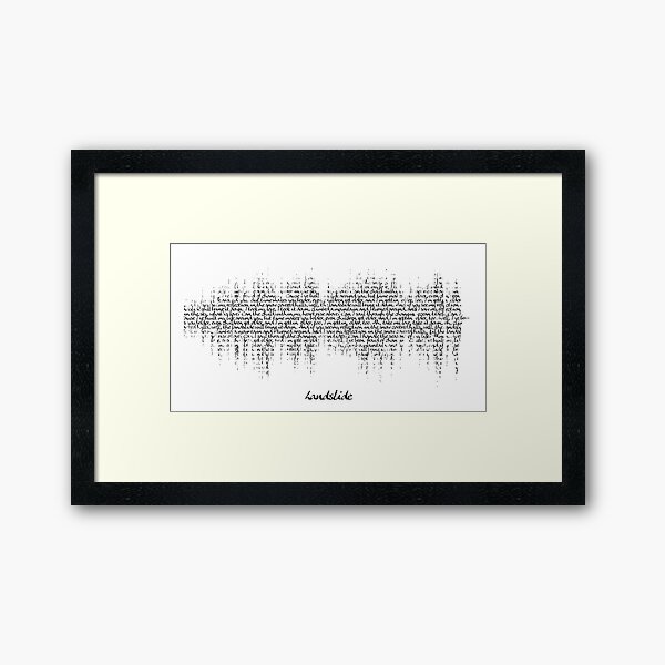 Aperçu de l'œuvre Landslide soundwave avec paroles créée et vendue par goldenanchor.