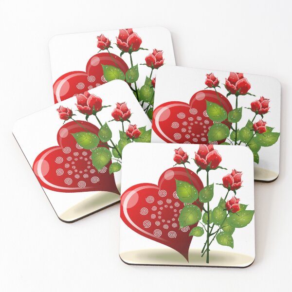 Item preview, Heart with flowers designed and sold by dplachkinova.