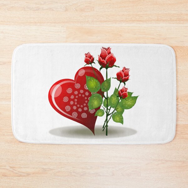 Item preview, Heart with flowers designed and sold by dplachkinova.