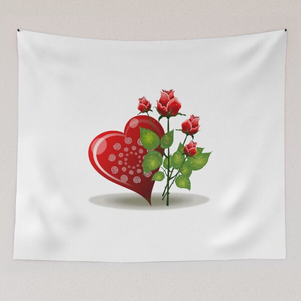 Item preview, Heart with flowers designed and sold by dplachkinova.