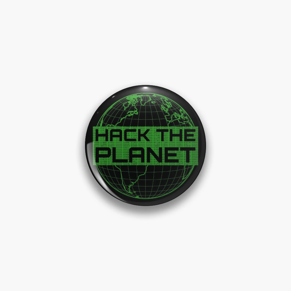 Cheap Hack The Planet Light Gray Globe Design For Computer Hackers