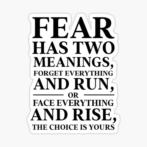 Item preview, Fear has two meanings designed and sold by Josue Martinez.