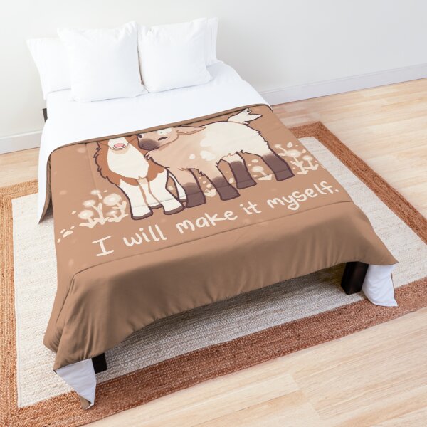 "When it's hard to find kindness, I will make it myself" Baby Goats Comforter