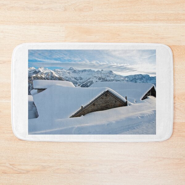 Item preview, Snowed in Alpine barns designed and sold by mamba.