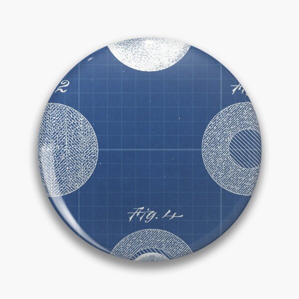 Item preview, 50 1 Tenpin Ball Vintage Patent Year 1897 Classic Game Blue Blueprint designed and sold by drawspots.