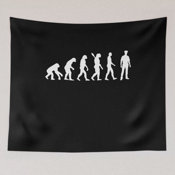 Item preview, Police Officer - Human Evolution, Darwin designed and sold by Mohja-Design.