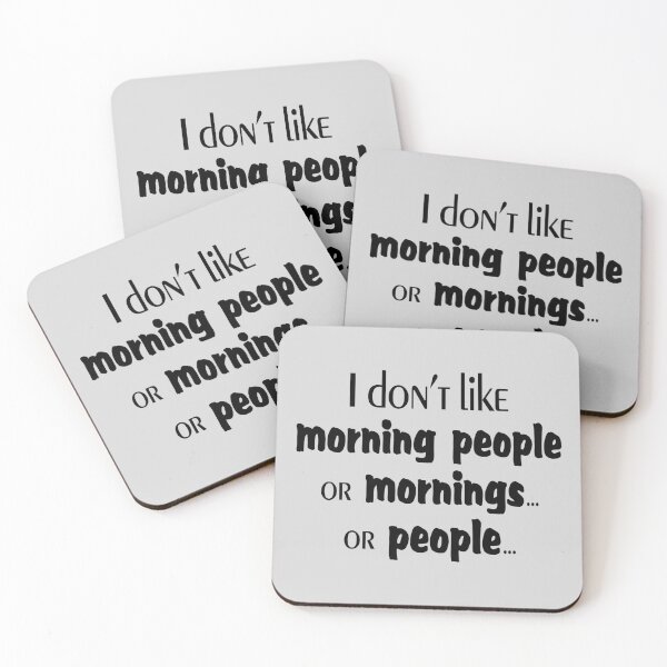 Item preview, I don't like morning people designed and sold by maofdvora.