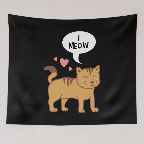 Item preview, I Meow You Comical Valentine's Day Graphic Cat Gift designed and sold by haselshirt.