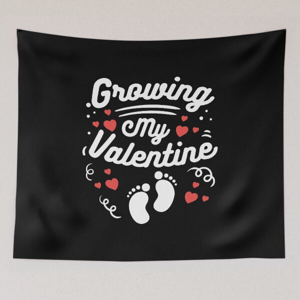 Item preview, Amazing Growing My Valentine Pregnancy Announcement Gift designed and sold by haselshirt.