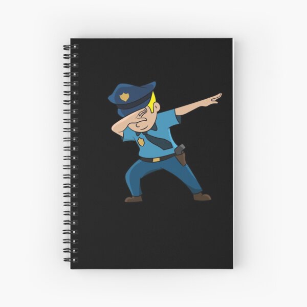 Policeman - DAB, dabben, dabbing, dancing Spiral Notebook