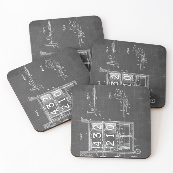 Item preview, 51 4 Pool Game Counter Old Patent Year 1897 Sheet 2 Dark Grey Blueprint designed and sold by drawspots.