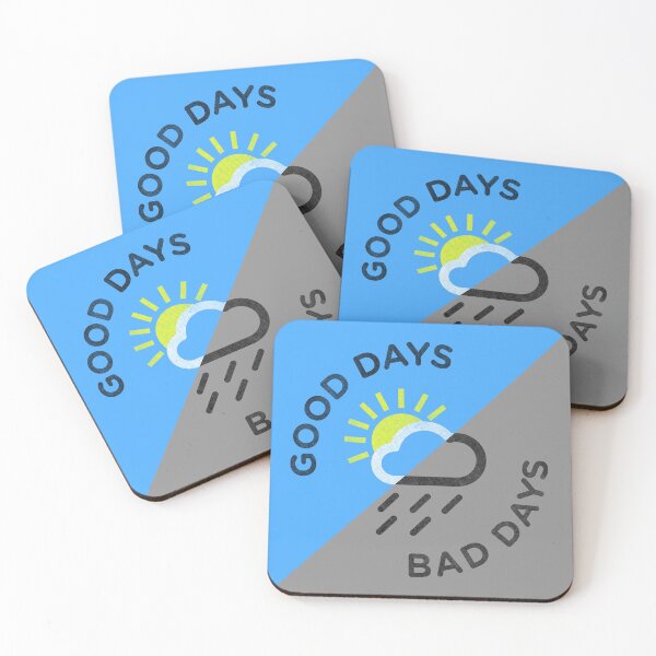 Item preview, good days bad days typographic print designed and sold by sixsixninenine.