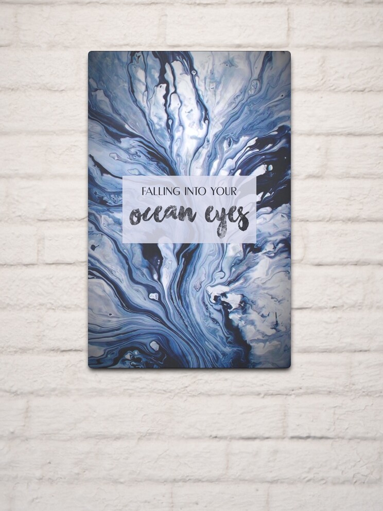 Billie Eilish Ocean Eyes Vinyl Record Song Lyric Music Art Print - Song  Lyric Designs