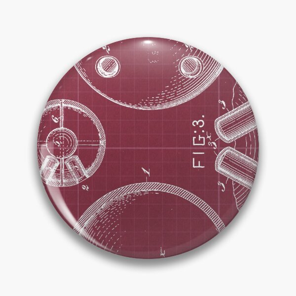 Item preview, 53 2 Tenpin Ball Patent Year 1897 Red Blueprint designed and sold by drawspots.