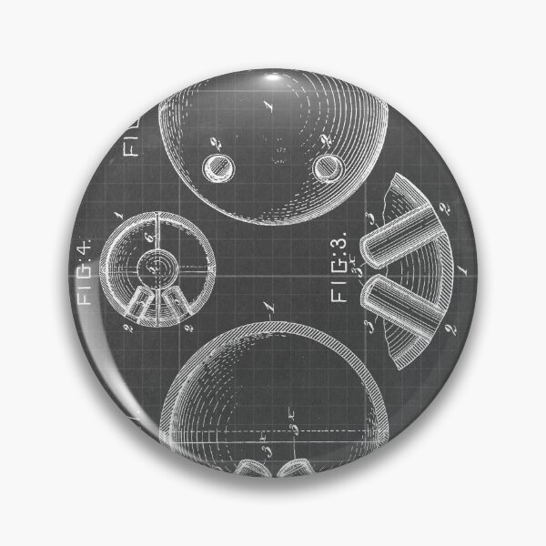 Item preview, 53 4 Tenpin Ball Patent Year 1897 Dark Grey Blueprint designed and sold by drawspots.