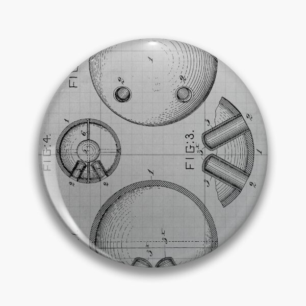 Item preview, 53 5 Tenpin Ball Patent Year 1897 Grey Blueprint designed and sold by drawspots.