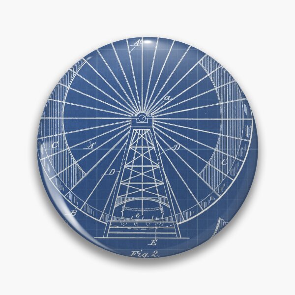 Item preview, 54 1 Amusement Wheel Patent Year 1897 Sheet 1 Blue Blueprint designed and sold by drawspots.