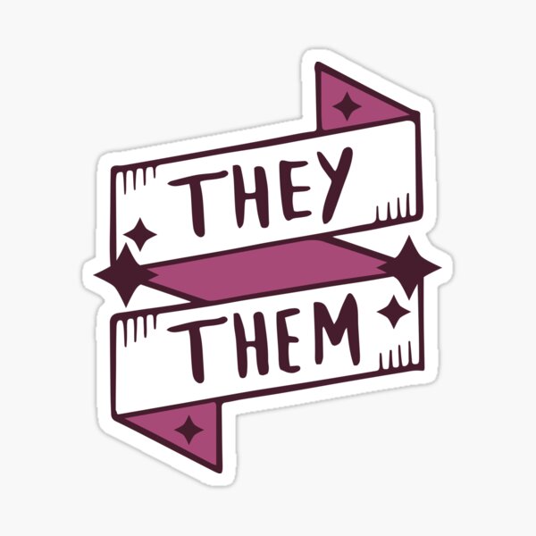 Item preview, They / Them (Non-binary) in Purple / Lilac designed and sold by LaurenTowner.