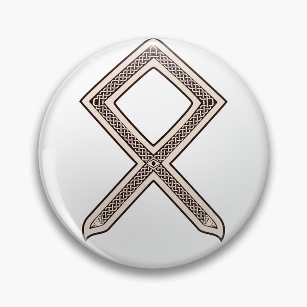 Item preview, Othala, Odin's Rune (Wodan) - Bone and Burnt Wood - Viking / Norse / Saxon Futhark Rune designed and sold by SolarCross.