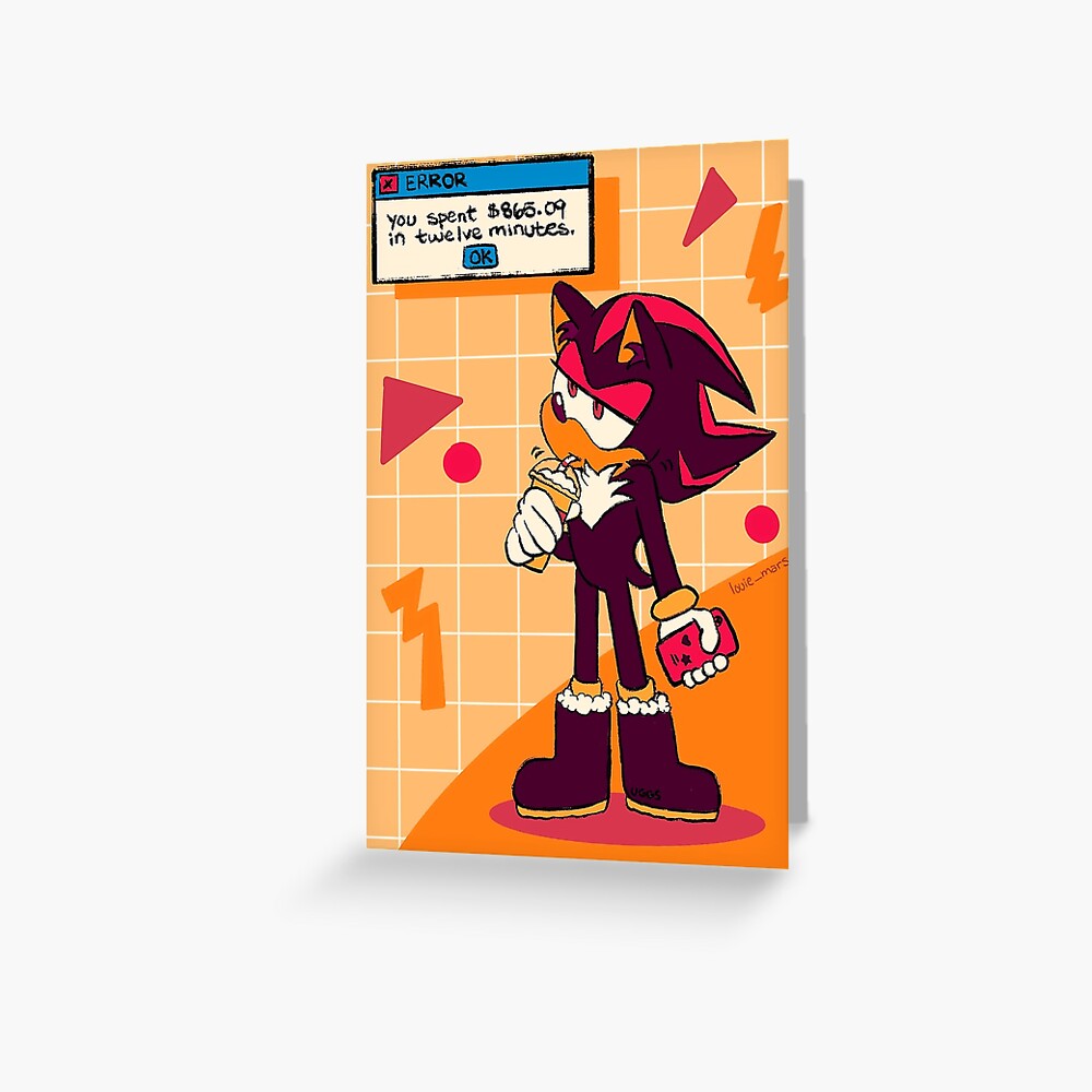 Shadow The Hedgehog Cute Greeting Card for Sale by ClothingFL1