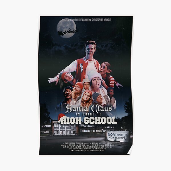 Santa Is Going To High School Poster