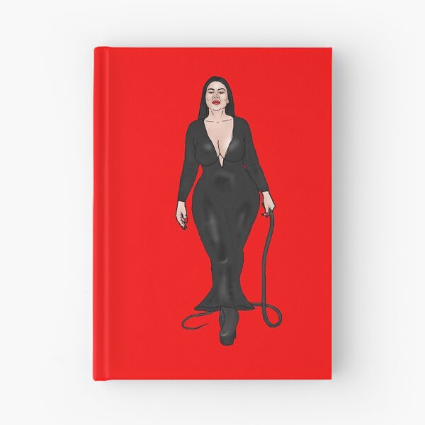 Item preview, Pin-up comic domina in black gothic dress designed and sold by PinUpsandPulp.