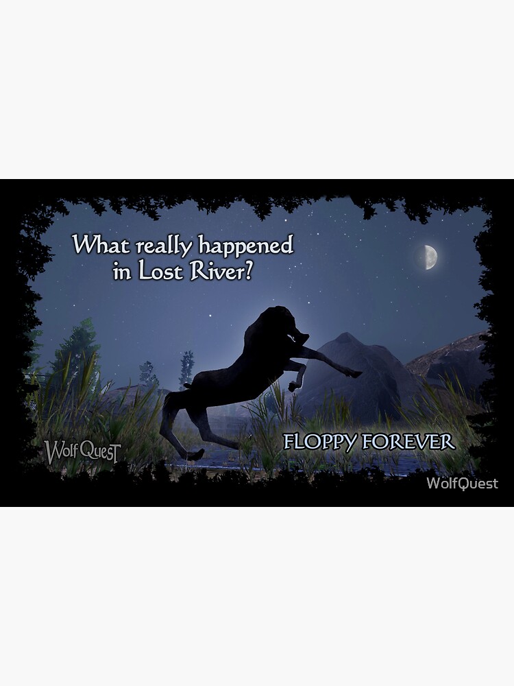 "Floppy in Moonlight" Sticker for Sale by WolfQuest | Redbubble