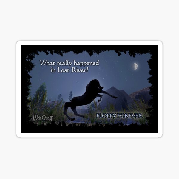 Floppy in Moonlight Sticker