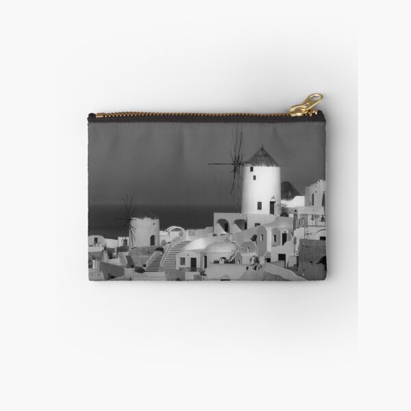 Item preview, Windmills of Santorini ~ Black & White designed and sold by Lucinda Walter.