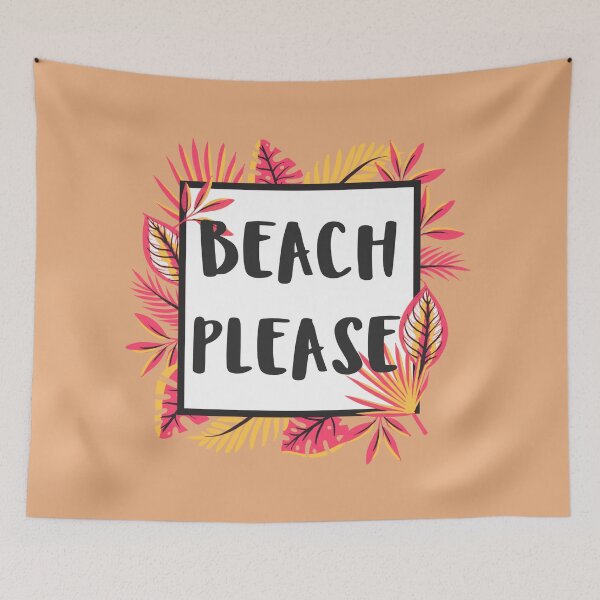Item preview, Beach Please Floral T-shirt Design 1 designed and sold by Paula Helit.