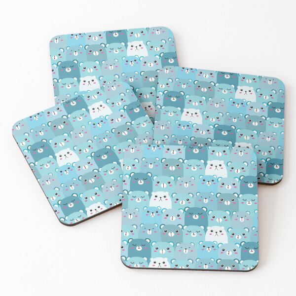Item preview, Blue Bear Pattern designed and sold by kawaiistudio.