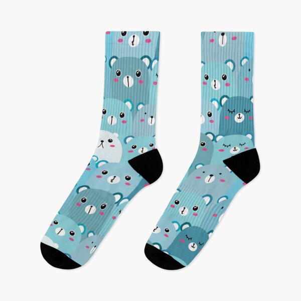 Item preview, Blue Bear Pattern designed and sold by kawaiistudio.