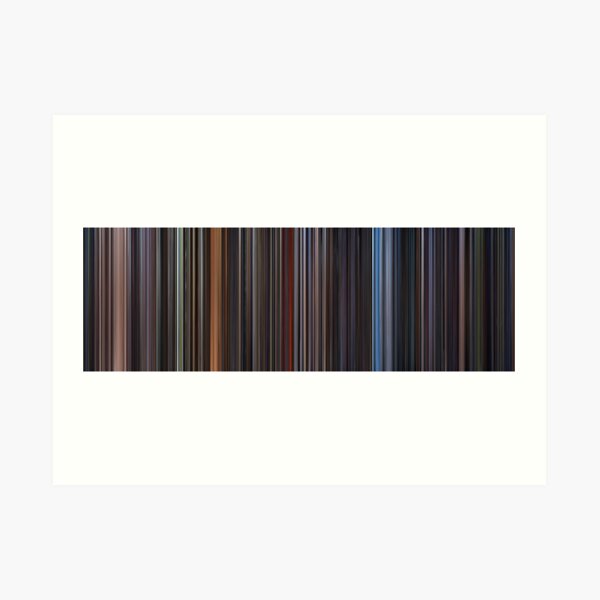 Moviebarcode: Star Wars: Complete Saga (1977-2005) Art Print