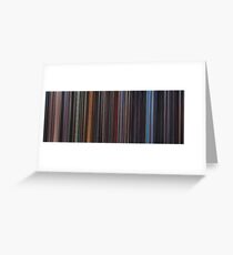 Moviebarcode: Star Wars: Complete Saga (1977-2005) Greeting Card