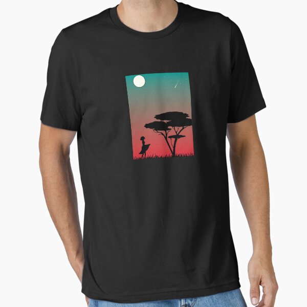Item preview, night sky moon drawing blue red designed and sold by Nubaex.