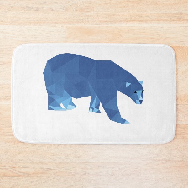 Item preview, Geometric Blue Polar Bear designed and sold by bullshirter.