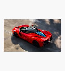 Ferrari LaFerrari in Motion Photographic Print