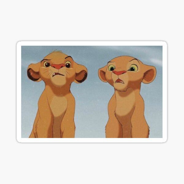 Nala And Simba Sticker By Eperez123 Redbubble